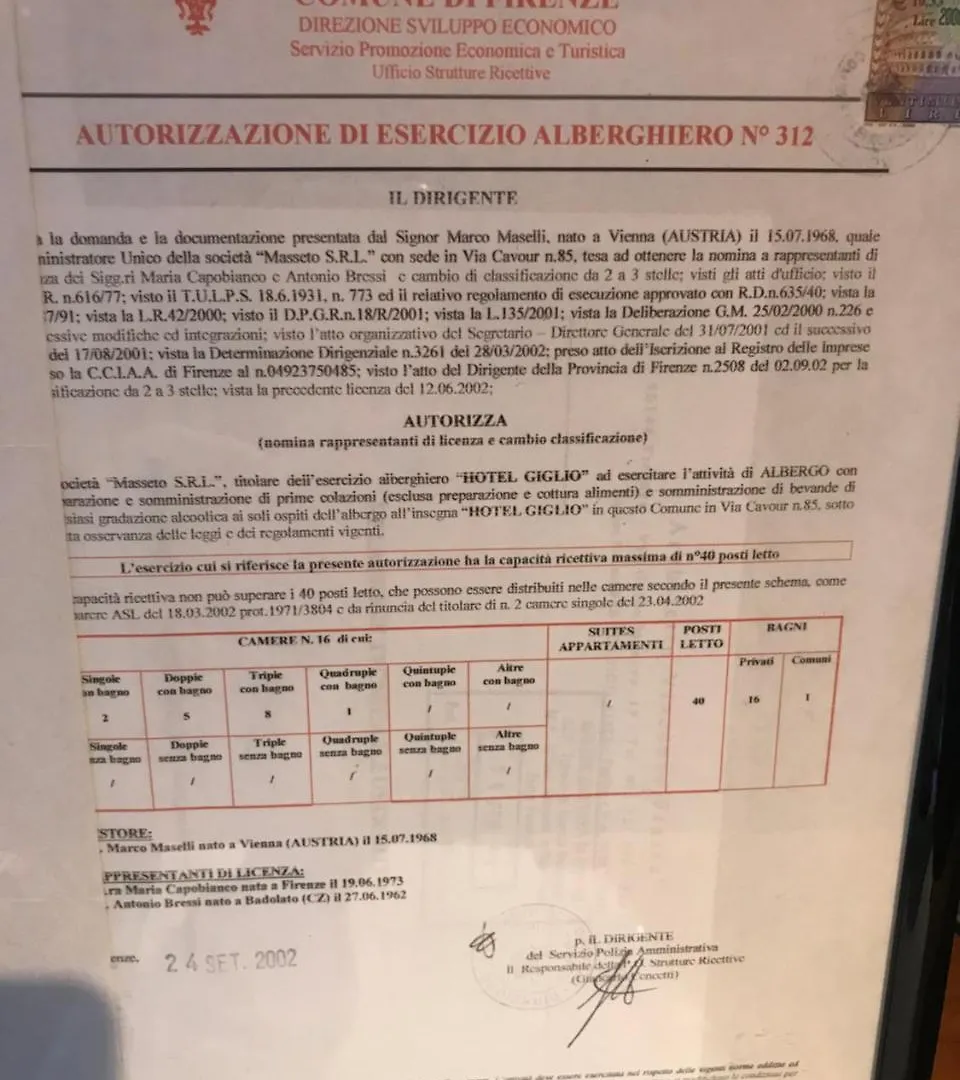 Hotel Giglio Florence